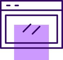 Website Outline Shape Style Icon vector