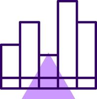 Analytics Outline Shape Style Icon vector