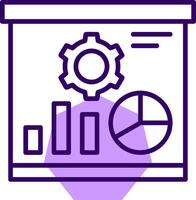Presentation Outline Shape Style Icon vector
