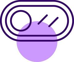 Toggle Button Outline Shape Style Icon vector
