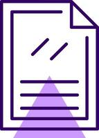 Document Outline Shape Style Icon vector