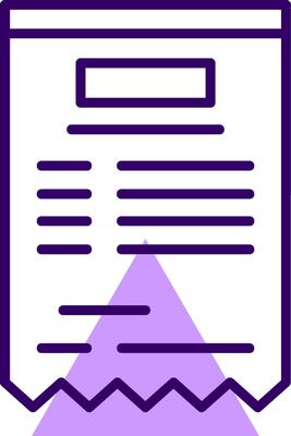 Invoice Outline Shape Style Icon