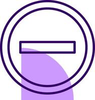 Remove Outline Shape Style Icon vector