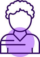 User Outline Shape Style Icon vector