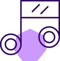 Music Outline Shape Style Icon vector