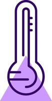 Thermometer Outline Shape Style Icon vector