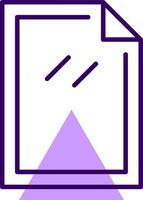 Paper Outline Shape Style Icon vector