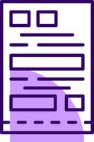 Receipt Outline Shape Style Icon vector