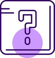 Question mark Outline Shape Style Icon vector
