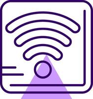 Wi-Fi Outline Shape Style Icon vector