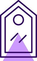 Tag Outline Shape Style Icon vector