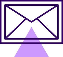 Email Outline Shape Style Icon vector