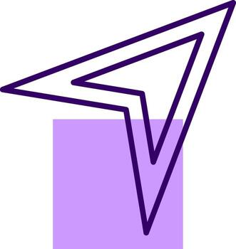 Send Outline Shape Style Icon vector