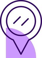 Location Pin Outline Shape Style Icon vector