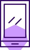 Phone Outline Shape Style Icon vector
