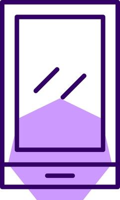 Phone Outline Shape Style Icon