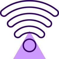 Wifi Signals Outline Shape Style Icon vector