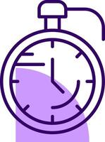Stopwatch Outline Shape Style Icon vector