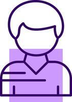 User Outline Shape Style Icon vector