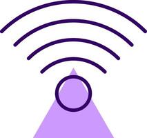 Wifi Signal Outline Shape Style Icon vector