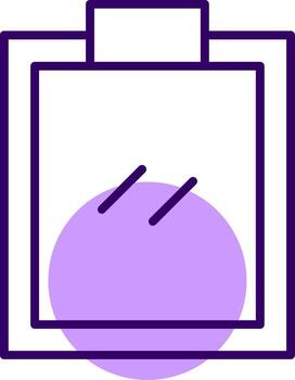 Clipboard Outline Shape Style Icon vector