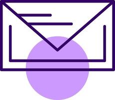 Mail Outline Shape Style Icon vector