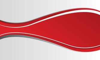 Red and white modern abstract wavy background vector