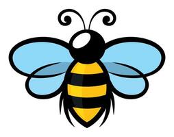 A symbol of the flying stylized bee. vector