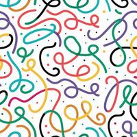 a colorful pattern with a bunch of different shapes vector