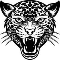 jaguar head art vector