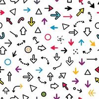 seamless pattern with arrows and arrows vector