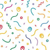 a colorful pattern with swirls and lines vector