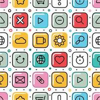 a colorful set of icons and icons on a white background vector
