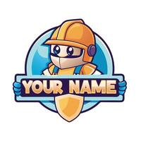 a cartoon character holding a sign that says your name vector