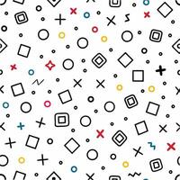 a pattern with squares and crosses on it vector