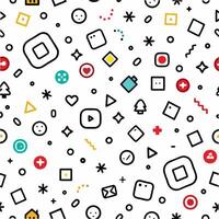 a seamless pattern with various icons and symbols vector