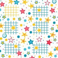 a colorful star and square pattern with stars and squares vector