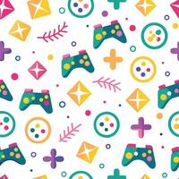 game controller seamless pattern vector