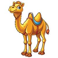 cartoon camel on white background vector