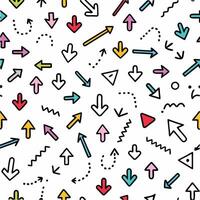 a colorful pattern with arrows and arrows vector