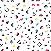 seamless pattern with geometric shapes and colors vector