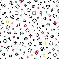 a pattern with geometric shapes and colors vector