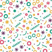 a colorful pattern with circles and stars vector
