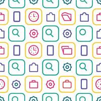 colorful icons and icons on a white background vector