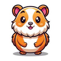 cute hamster illustration vector