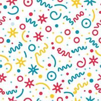 a colorful pattern with stars and circles vector