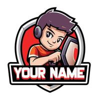 a cartoon character holding a shield with the words vector