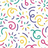 a colorful pattern with a lot of shapes and lines vector