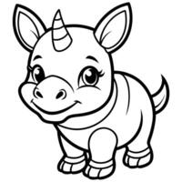 free printable unicorn coloring pages for kids vector