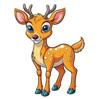 cute cartoon deer illustration vector